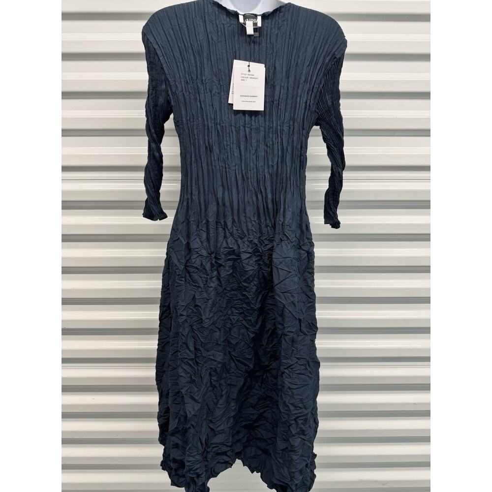 Alquema - 3/4 Sleeve Smash Pocket Dress in Midnight Size 1 Small - Picture 2 of 6